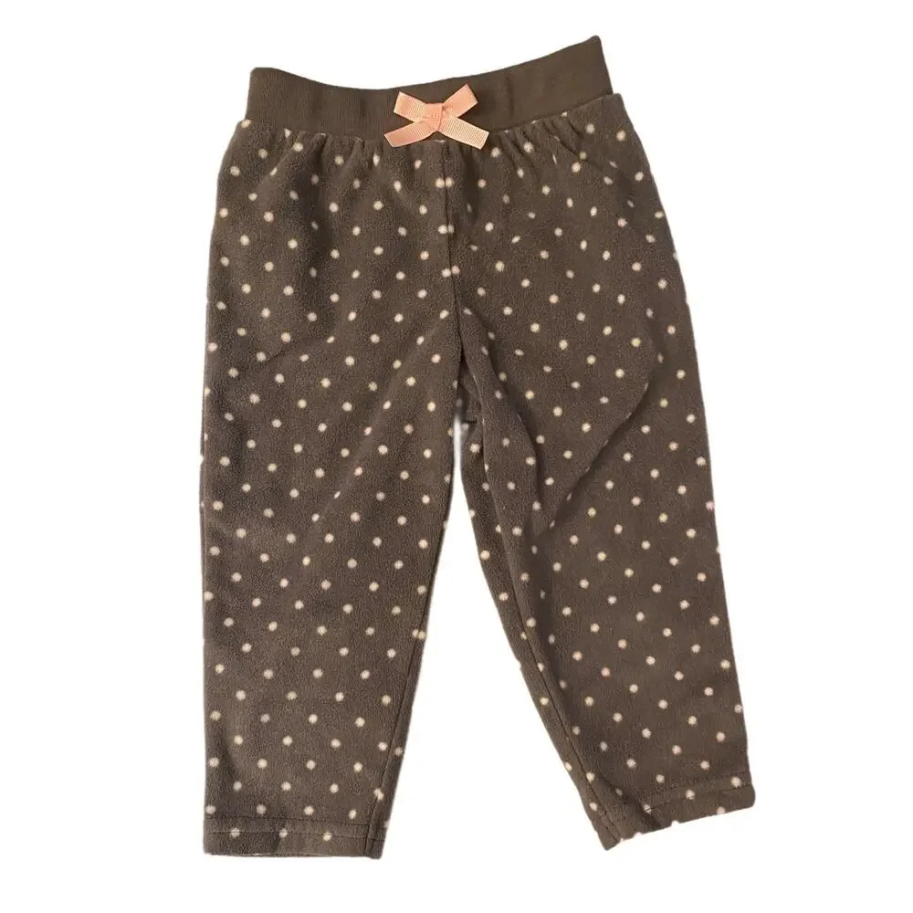 3 Pair Simple Joys Fleece Pants Baby Size 12 Months